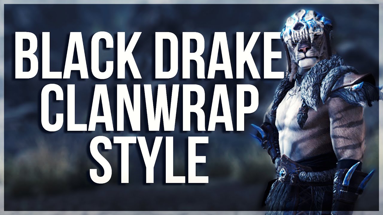 ESO Black Drake Clanwrap Outfit Style